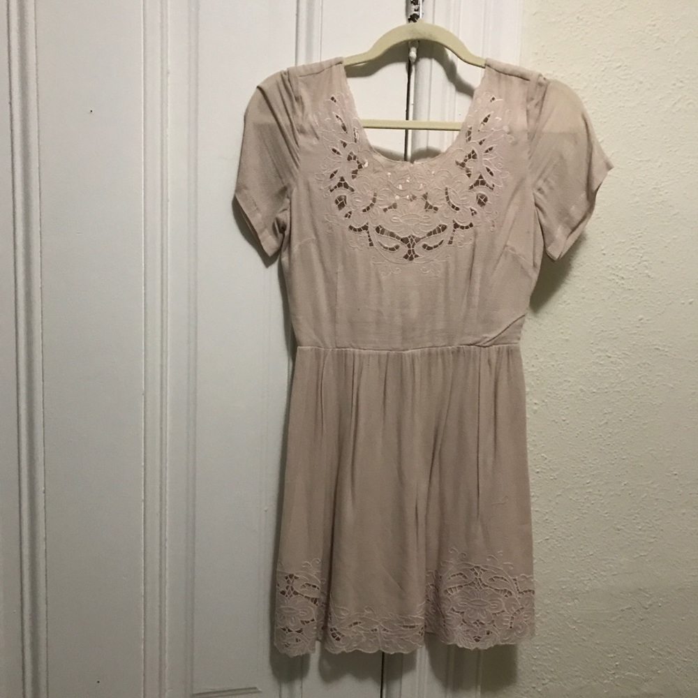 Pretty lace cutout dress